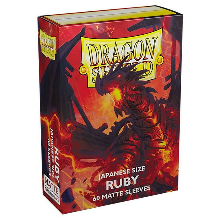 Dragon Shield Matte Mini Japanese Card Sleeves 2-Pack - Magenta 60ct Value Bundle