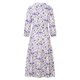 thumbnail image 4 of Nuevo vestido largo de manga larga de encaje fresco y elegante con cuello en V y estampado de moda Pompotops  hdfakjf8309, 4 of 7