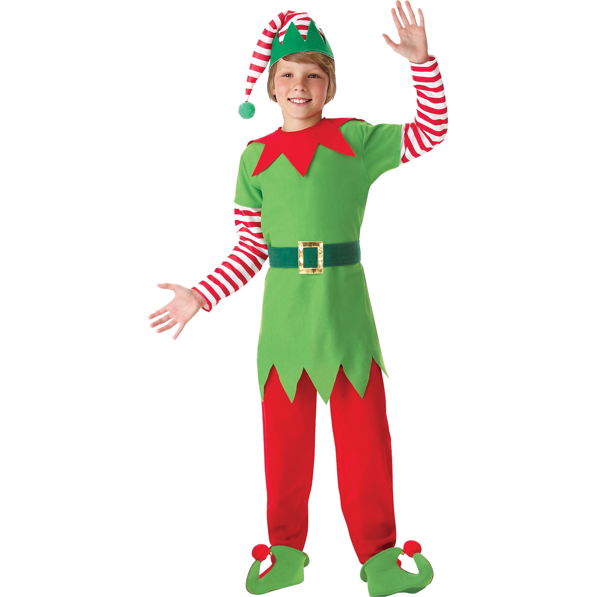 Womens Elf Hat Collar Santas helper Christmas fancy dress costume accessory 