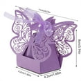 thumbnail image 2 of NIKOU 100PCS Wedding Sugar Box Candy Box Chocolate Boxes, Decoration for a Birthday Wedding (purple), 2 of 8