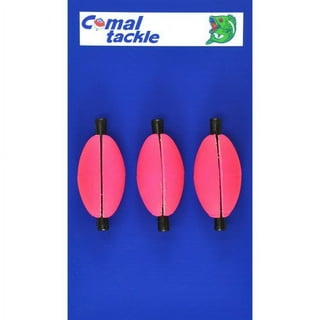 Comal Tackle Cigar Peg Slotted Float, Assorted Colors, 2.5, 5 Ct 