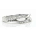 thumbnail image 2 of Women Engagement Ring, Criss Cross Infinity Diamond Ring, Pave Set Ring, 1.6 Ct Simulated Diamond, 14K White Gold Plated, Gift Ring, 2 of 3