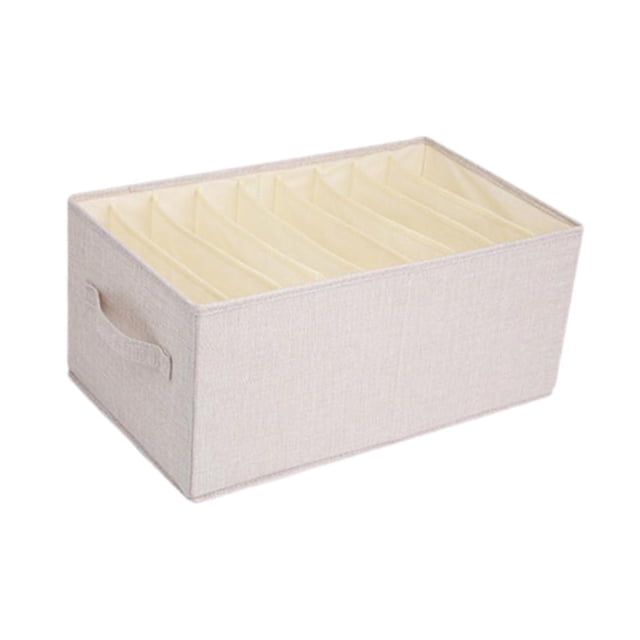 jifeng Clothes Storage Bin Foldable Closet Organizer for Sheets Comforters Clothing L