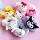 thumbnail image 3 of Coleteros de pelo de felpa para mujer y niña, banda elástica de Hello Kitty, Sanrio, Cinnamoroll, Multicolor, accesorios para el cabello, 3 of 4