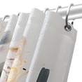 thumbnail image 5 of Shivering Waterproof Bathroom Curtain Set with Hooks - Printed Bathroom Curtains for Home Decoration, 5 of 6