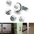 thumbnail image 1 of Viflosae Clearance 3-Digit Cam Lock Alloy Combination Keyless Post Mail Box Cabinet Black Rollback, 1 of 2