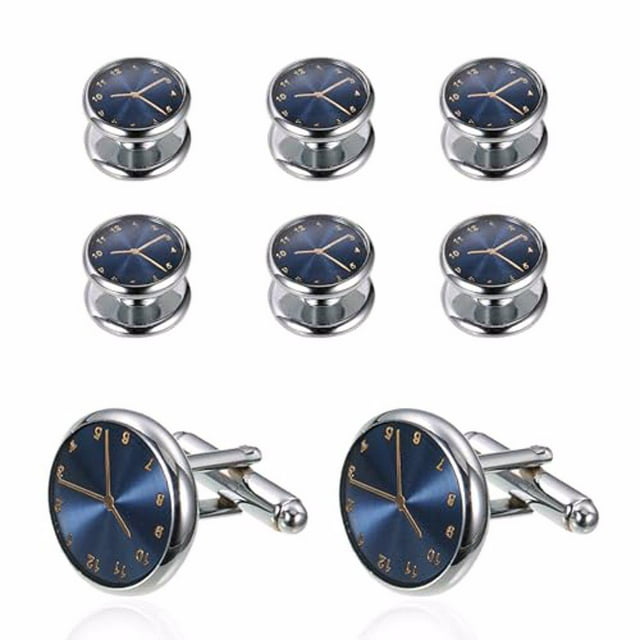 Xingzhi Durable And Lightweight Cufflinks And Studs Set Craftsmanship Gift Copper Circular Cufflinks