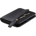 thumbnail image 1 of nipocaio Womens Small Compact Bifold Luxury Genuine Leather Pocket Wallet Ladies Mini Purse with ID Window, 1 of 5