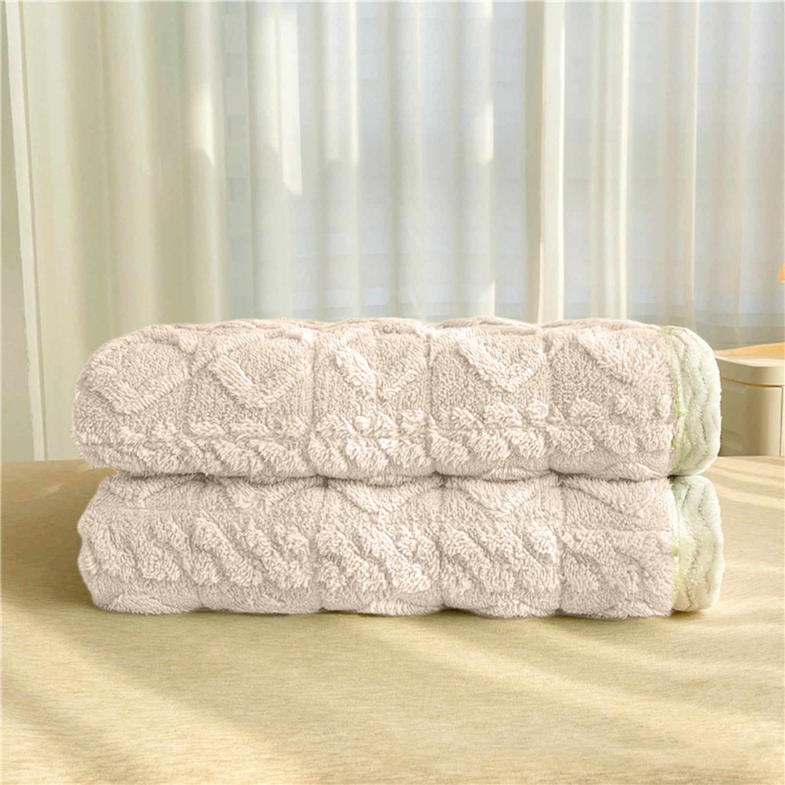 Oggfader Mattress Topper Milk Flannel Mattress Upholstery Facecloth Futon Bed Mattress Warm Non Slip Mattresses White