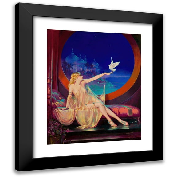 Henry Clive 12x14 Black Modern Framed Museum Art Print Titled - Sultana (C. 1925)
