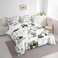 thumbnail image 3 of Castle Fairy Green Truck Twin Bedding Sets 7-Piece for Boys Girls,Cartoon Tractor Bedding Comforter Set Microfiber,Construction Vehicles Breathable Sheet Sets,Luxury Bedroom Decor,Reversible, 3 of 8