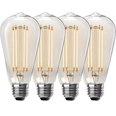 (4-Pk) Feit Electric Filament LED Light Bulb 100W ST19100CL/LED/4