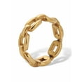 thumbnail image 2 of PalmBeach Jewelry Yellow Gold Ion-Plated Stainless Steel Chain Link Style Ring, 2 of 5