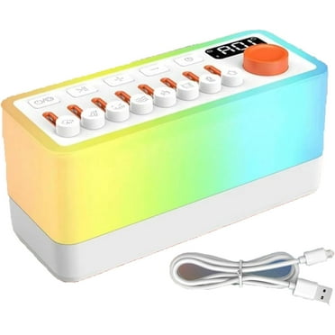 Velmina Sound Box, elmina Sound Box with 8 Ambient Sounds, Bluetooth Speaker with Night Light, Portable 3in1 White Noise Machine, Mini Travel Baby Sleep Sound Machine