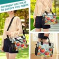 thumbnail image 5 of FORMRS Insulated Lunch Bag Unisex Large Capacity with Shoulder Strap, Blue Tomatoes, 5 of 6