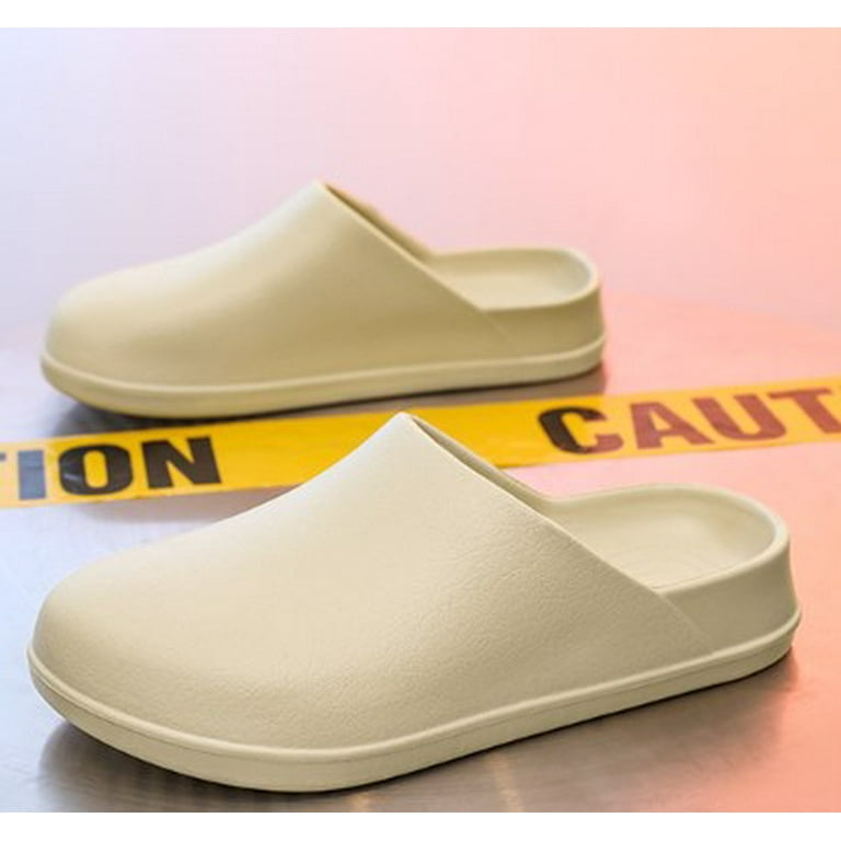 EVA Garden Clogs for Men Women Wide Toe Flat Mules Comfy Rubber Clogs Casual Slippers Hospital Kitchen Work Shoes Couples Mules Clogs Walmart