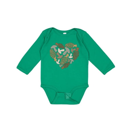 

Inktastic Mushrooms and Morels in a Heart Shape Gift Baby Boy or Baby Girl Long Sleeve Bodysuit