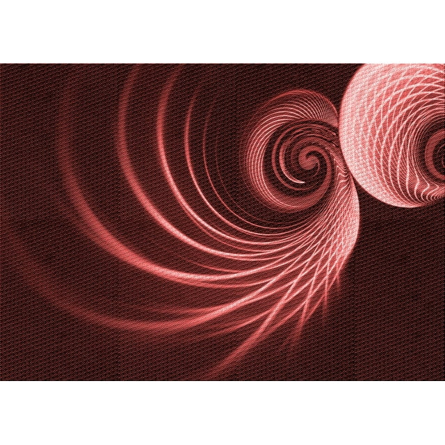 Ahgly Company Machine Washable Indoor Rectangle Transitional Fire Brick Red Area Rugs, 2' x 4'