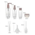 thumbnail image 3 of ZOUYUE 12 Pack Leak Proof Travel Bottles for Toiletries,TSA Approved Travel Size Toiletries Tubes Kit for Liquids,Travel Size Containers for Shampoo,Refillable Cosmetic Containers Kit, 3 of 6