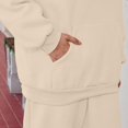 thumbnail image 6 of Womens Pant Suit Long Sleeve 2 Outfits Hoodie Sweat Sets Oversized Sweatshirt Baggy Fall Fashion Sweat With Pockets Lady Two Piece Sets for Women, 6 of 6
