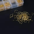 thumbnail image 5 of Opolski 500 Pcs Fish Jig Hooks with Hole Fishing Hook Tackle Box Carbon Steel Fishhook Gold, 5 of 8