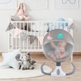 thumbnail image 2 of Mecedora Eléctrica para Bebe Cuna Moises Musical Con Mosquitero Gris Gaon, 2 of 9