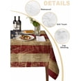 thumbnail image 2 of Vintage American Flag Table Cloth, Farmhouse Shabby Retro Red Blue Waterproof Tablecloth for Square Tables, Reusable Washable Fabric Table Cover for Restaurant Kitchen Dining Tables 60"x60", 2 of 6