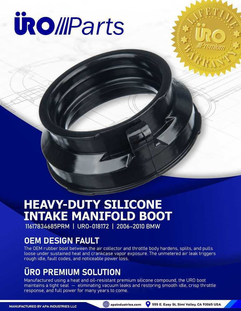 URO Parts URO-018172 Upgraded Silicone Material Lasts Longer than OEM