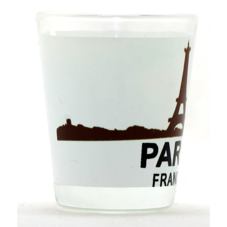 Paris France Eiffel Tower Souvenir Shot Glass - 2.25" Tall Collectible Glass