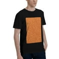 thumbnail image 2 of Bingfone Orange Glitter Men'S Loose Fit Short-Sleeve Pocket T-Shirt, 2 of 7