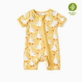 thumbnail image 4 of PatPat Baby Clothes Bamboo Rompers Zip Short Sleeve Baby Gifts Bodysuits Sleepwear 2Pack 0-3 Months, 4 of 14