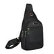 thumbnail image 2 of Bolso bandolera de pecho, bandolera, múltiples compartimentos con cremallera, correa ajustable con orificio para auriculares, para salidas informales., 2 of 6