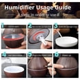 thumbnail image 2 of Portable Small Humidifier Cool Mist Air Plant Petal Humidifiers Personal Desktop Usb With Essential Oil Diffuser Ultra-Quiet Humidifier For Bedroom Home Baby Office Travel Car(130Ml), 2 of 7