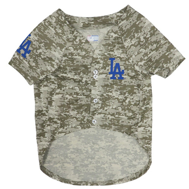 Pets First MLB Los Angeles Dodgers Camouflage Jersey For Dogs, Pet