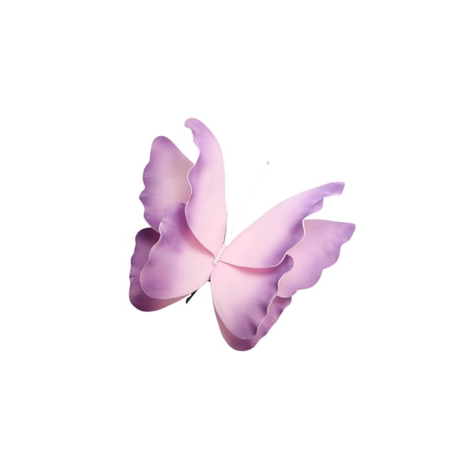 Decodeary Artificial Butterfly 3D 60cm for Wedding Decorations DIY Shop Window Display Blue Violet 60cm