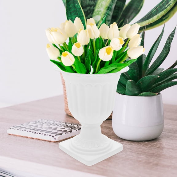 Eease Large Urn Planter Flower Pot Pedestal Indoor Outdoor Garden Plant Container