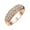 Rose Gold, variant on Womens Simple Fashion Pave Spot Drill Ring Geometric Copper Jewelry In Rose Gold Or White Gold Size 5.5 To 9 No 6 7 8 9