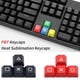 thumbnail image 2 of 4 unids/set teclado mecánico teclas pbt altura opaca oem perfil psp dirección flechas teclas suplementarias teclas para teclado, 2 of 5