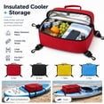 thumbnail image 3 of Sup Insulated Cooler Bag Waterproof Paddle Board Cooler Portable Kayak Storage Bag For Water Sports Camping Picnic(Red-37Cm), 3 of 7