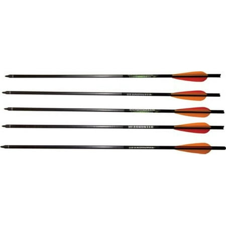 Barnett 16075 Outdoors Carbon Crossbow 20-Inch Arrows with Field Points (5 Pack) Black