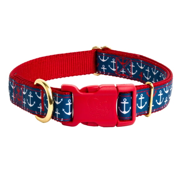 Country Brook Petz® Deluxe Anchors Away Ribbon Collar, Medium