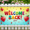 thumbnail image 5 of LUUFILx Welcome Back Banner Colorful Welcome Banner for Party Decorations Event Backdrop Classroom Reunion Background Decorative Hanging Banner School Party, 5 of 7