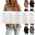 thumbnail image 2 of Craaazy Ladies Fashion 3/4 Sleeve Topss, V Neck Button Down Casual Shirt, Loose Fit Comfy Blouse for Everyday Outfits Gifts, 2 of 7