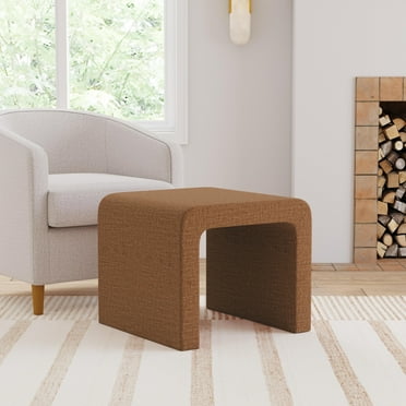HomePop  Arch Ottoman Rust Chenille
