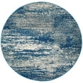 thumbnail image 2 of SAFAVIEH Evoke Frosina Abstract Area Rug, Navy/Ivory, 8' x 8' Round, 2 of 10