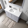 thumbnail image 2 of Dukes 48 in. W x 22 in. D Dark Grey Single Bath Vanity and Cultured Marble Top, 2 of 9