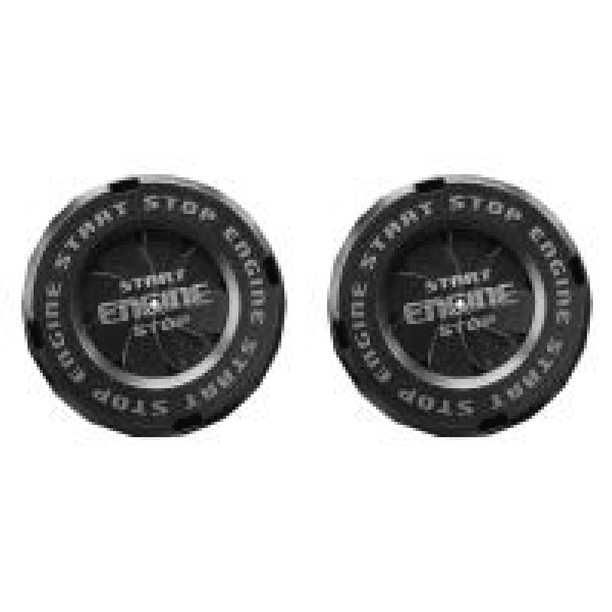 Cubierta para llave Wdftyju botón de motocicleta pegatina Interior para coche decoración del dispositivo de encendido color negro