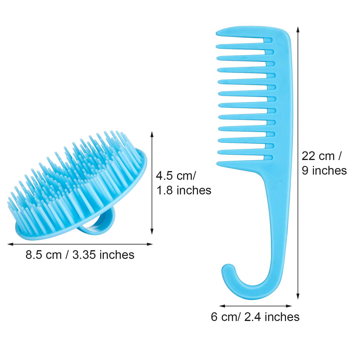 2 packs 2 pack of Cut and Detangling Comb 