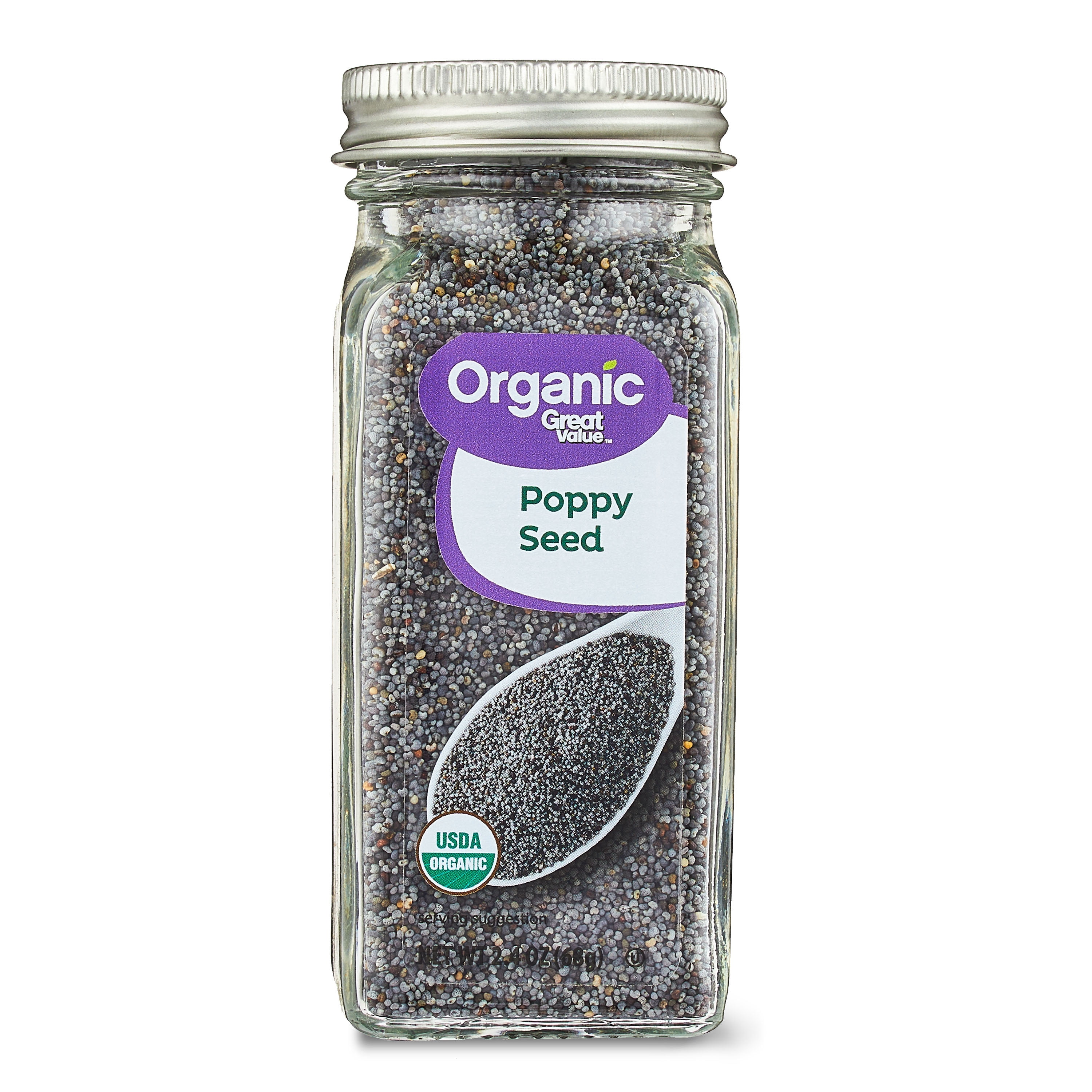 Great Value Organic Poppy Seeds, 2.4 oz
