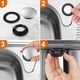 thumbnail image 5 of Matsuzay Tapón para orificio de lavabo, práctico y fácil de instalar, para grifo de acero inoxidable duradero multifuncional Accesorios de baño, 5 of 6